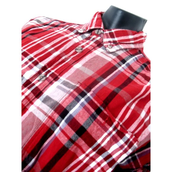 Canyon Guide Men Western Shirt Athletic Fit L/S Sz XLT Red/White/Gray plaid. - Picture 2 of 10